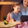 Animal Table Lamps LED Animal Bedside Table Lamps Night Lighting Vintage Design Sculpture for Desk Nursery Living Bedroom