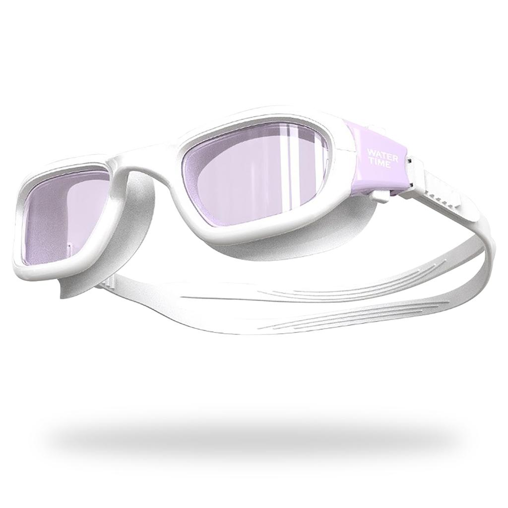 WATERTIME Swimming UV Silicone Large Comfortable Adult Goggles Goggles, Unisex, Protection, Waterproof, Ultra-Flexible Mat, Indoor/Outdoor Use, Frame,