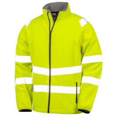 Мужская куртка Hi-Vis Softshell с принтом