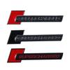 Qicarkey 3 Pcs Metal Supercharger Emblem 3D Logo Letter Auto Badge Decal Car Rear