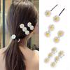 Mini Sweet Flower Daisy Women White Barrettes Flower Clip Hairpins Hair Clips