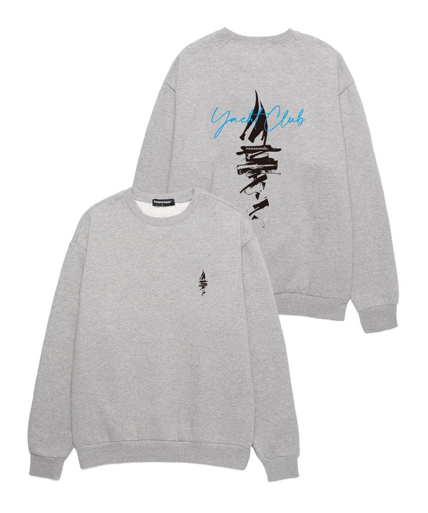 VANNWORKS Yacht Club Oversized Sweatshirt (Vls0007) Melange Grey (Type B)