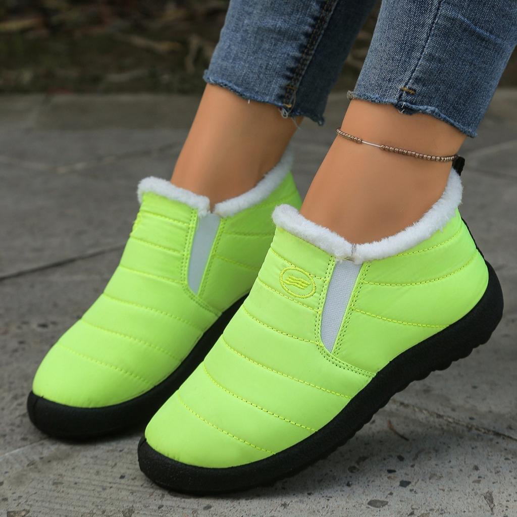 Новые хлопковые ботинки большого размера, утепленные и утолщенные зимние ботинки, теплая повседневная обувь