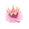 Baby Girl Mesh Crown Lace Pearl Hairpin Princess Sweet Cute Shiny Hair Clips Fashion Headwear Colorful Crown Kids Accessories