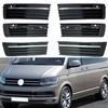 Car Front Fog Light Lamp Side Lower Grill Frame with Chrome Radar Hole for VW Transporter Multivan 2015 2016 2017 2018 2019