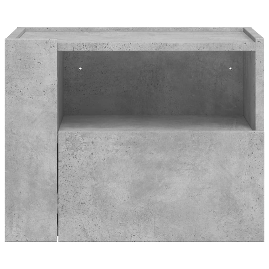 Vidaxl Wisząca Szafka Nocna, Szarość Betonu, 45X30X35 Cm