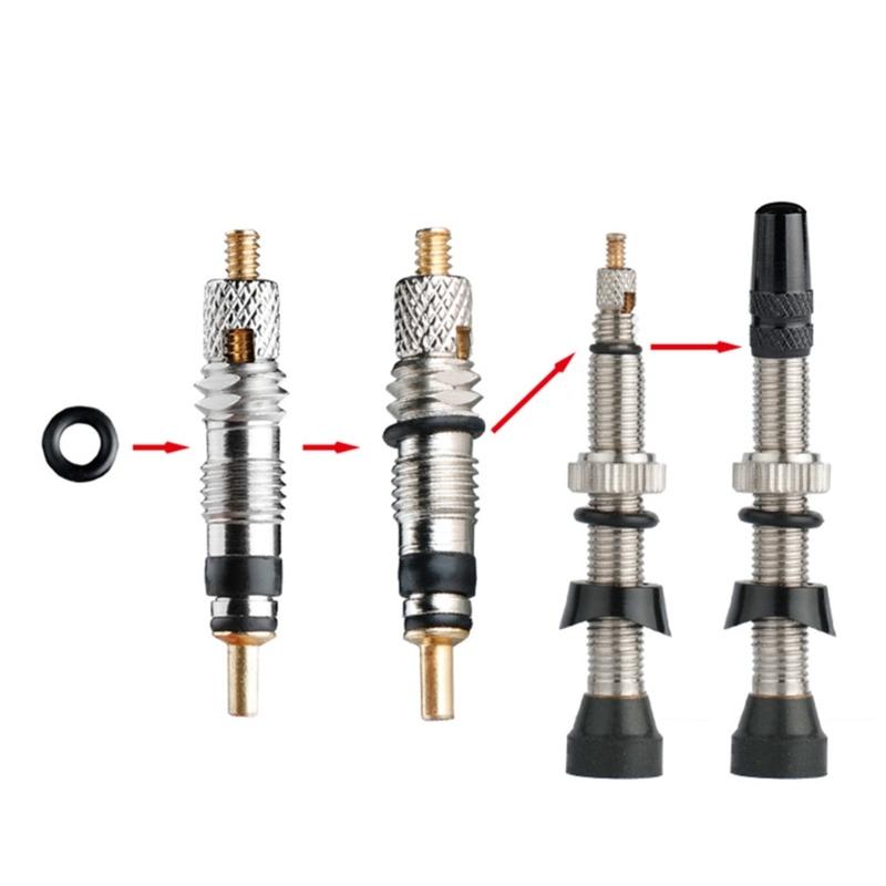 Длинные алюминиевые велосипедные ниппели Легкие велосипедные ниппели Велосипедные бескамерные ниппели Шток для велоспортивного мероприятия