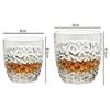 250ml/350ml Premium Cocktail Glass Hammer Patterned Wine Glasss Luxury Whiskey Glasses Party High End Wine Glass Bar Accessories