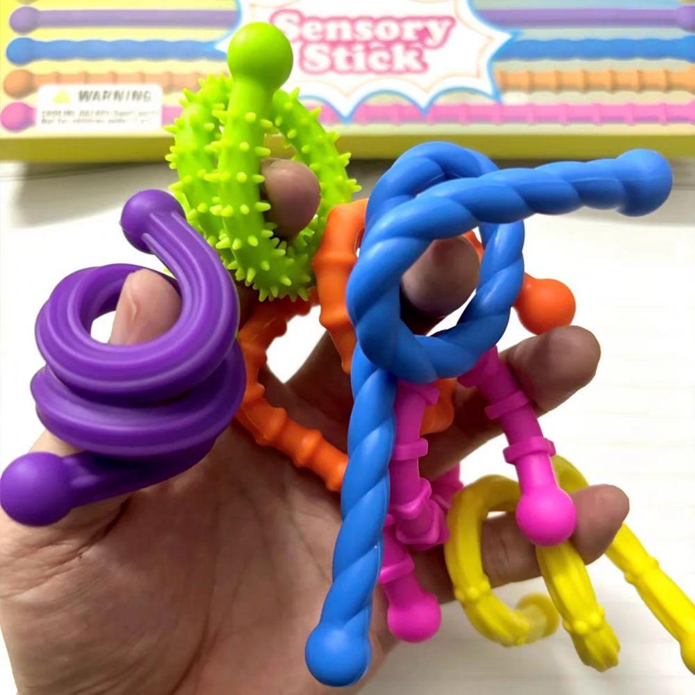 Stretchable DIY Sensory Strip Toys Enhancing Attention Sensory Wand Fun Toys Adult