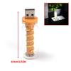 Автомобильная USB LED спиральная лампа с сенсорным диммированием 5В Ретро светодиодные лампы 1Вт Ночник Кемпинг Лампа накаливания Декоративное светодиодное освещение