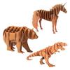 Cardboard Models To Assemble - GRAINE CREATIVE - Tyrannosaurus, Unicorn, Bear - Multicoloured - Child - Unisex
