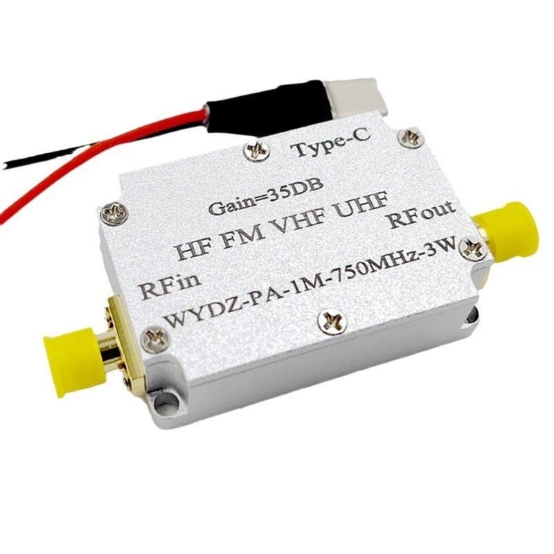1-750MHz Radio Frequency Low Noise Broadband Signal Amplifier 35DB Gains Signal Receiver Module Board