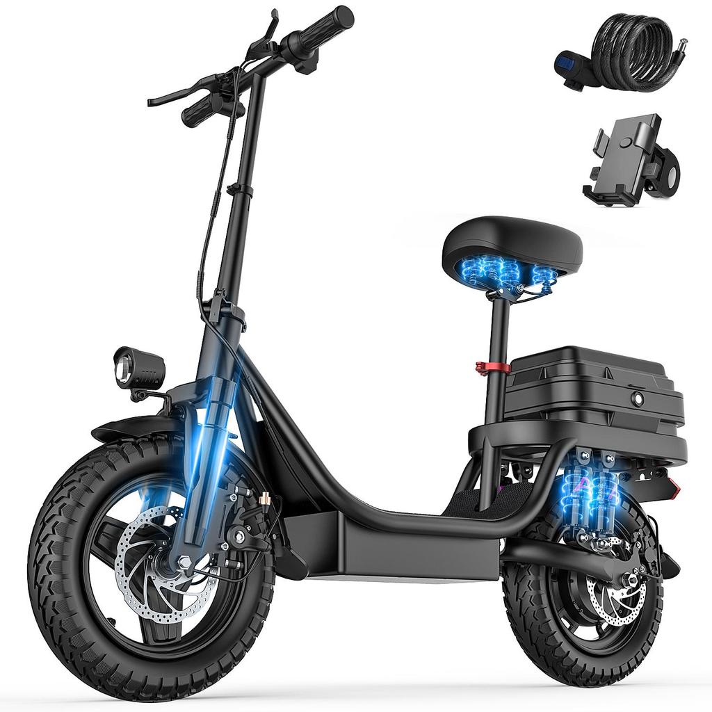 Toofly GQ8 Multi Terrain Folding Electric Scooter 48V15AH Battery 250W Motor 14 Inch Road Tire City Outdoor E-Scooter