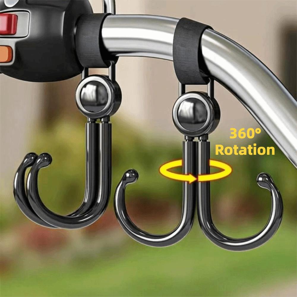360 Degree Rotating Stroller Hook Double Hook Hanging Hook Electric Bike