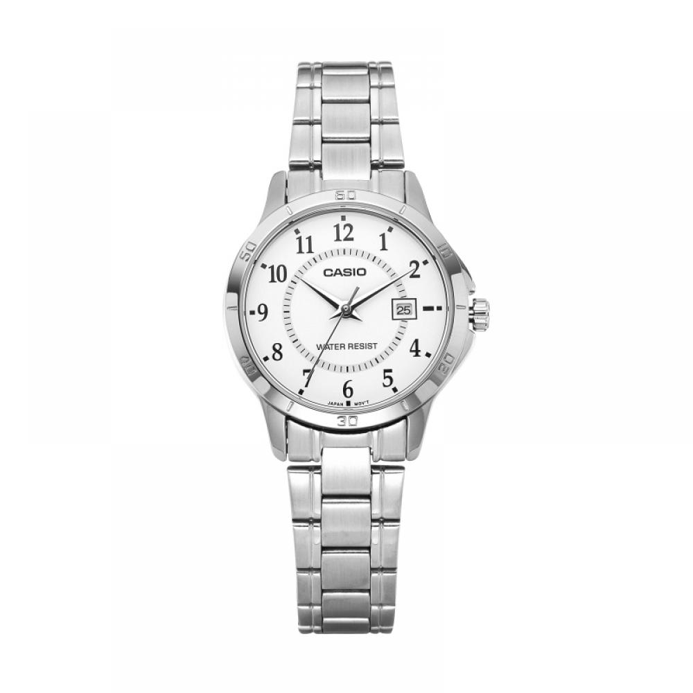 Casio Ltp V004d 7budf  Ltp V004d 7b  Analog Sat Student Female Metal Watch