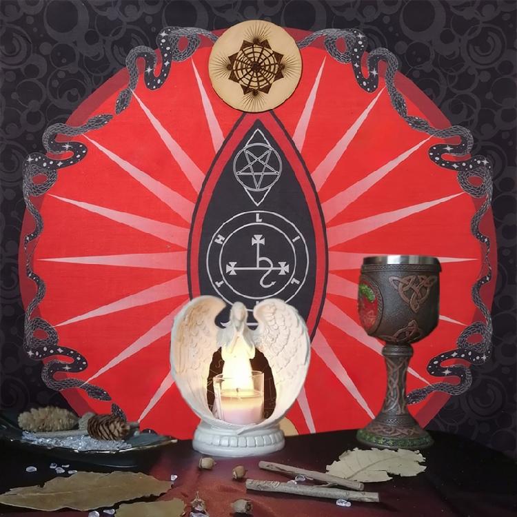 Символ Змеи Астрология Скатерть Алтари Ткань Квадрат Гадания Скатерть для Карт Колдовство Ткань для Колоды Долговечный