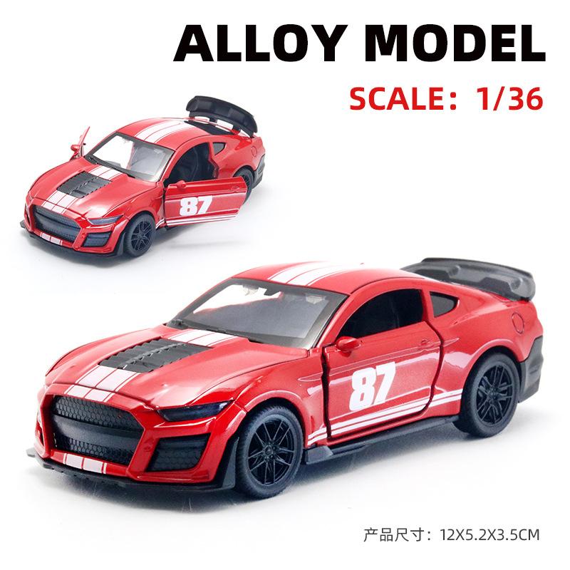 AAZN1 [Boxed] 1:36 Alloy Racing Model Boy Three Doors Pull Back Graffiti Car Gift Wholesale Cross-border