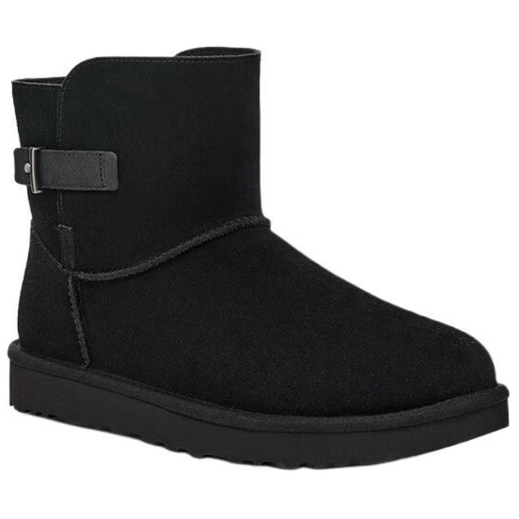 UGG Round Toe Lightweight Snow Boots Unisex Boots Black 1166776-BLK