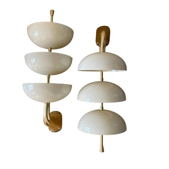 Pair of Bowl 3 White Mid Century Modern Vanity Lamp For Kitchen Dining Living Room Home Decor Christmas Unique Lighting Fixture Gift