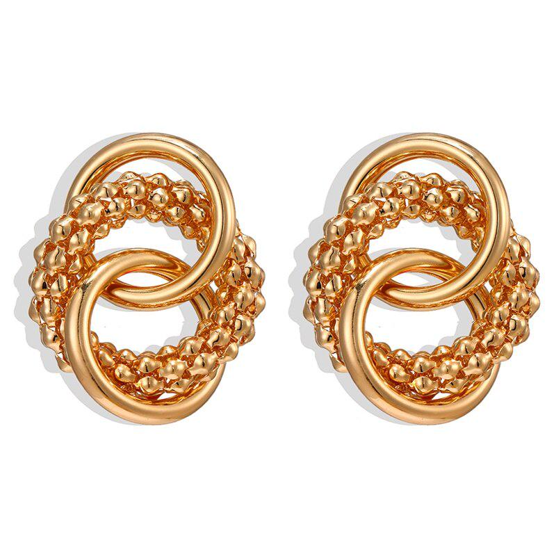 Модные женские серьги-капли в стиле ретро, ​​большие геометрические стильные золотые металлические