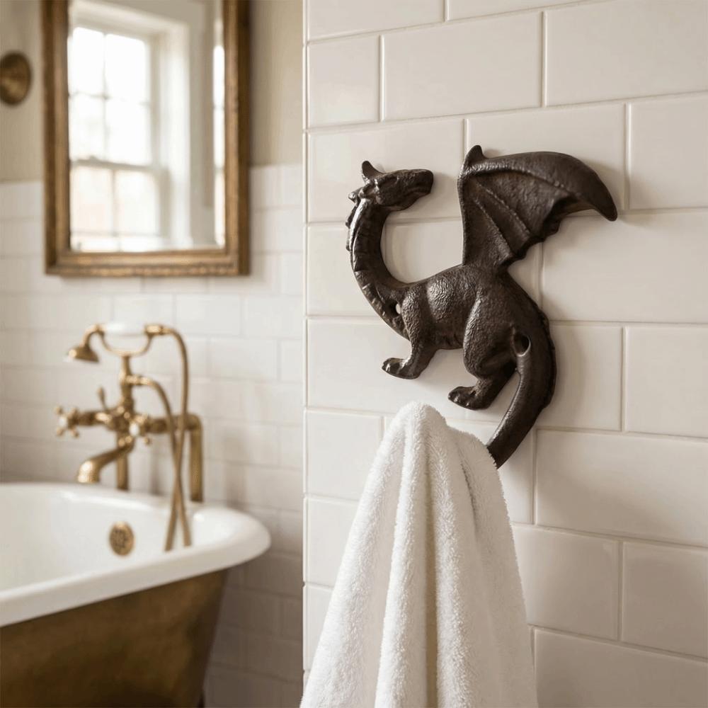 Multi-functional Wall Mount Key Rack Iron Car Key Hook Rack Iron Dragon Tail Hook for Home