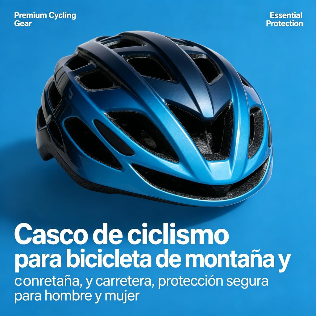 Casco de ciclismo para bicicleta de montaña y carretera, protección segura para hombre y mujer