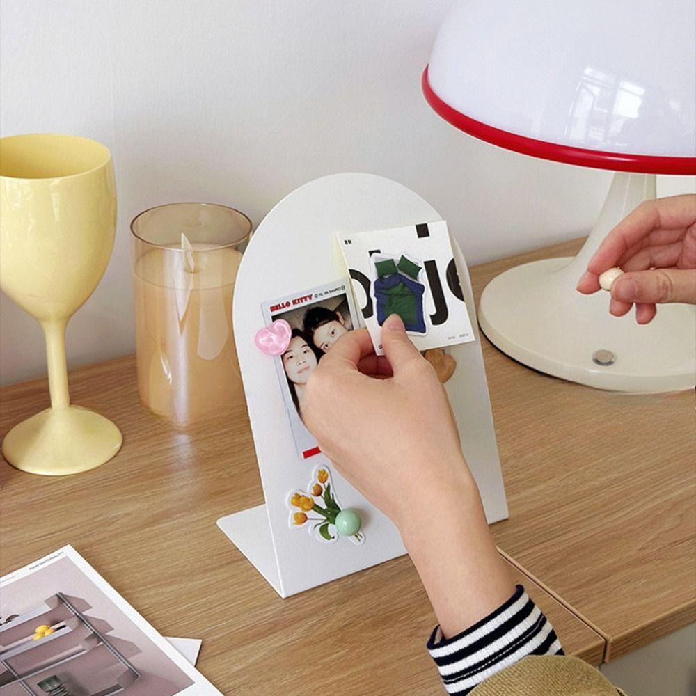 Vertical Storage Board Large Capacity Magnetic Photo Frame Note Board  Office Home Desktop Ornament