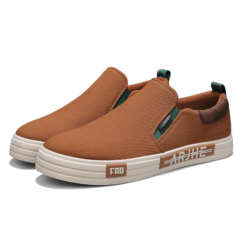 New men's canvas shoe covers, footboard shoes, breathable sports shoes, casual trendy shoes, men's shoes