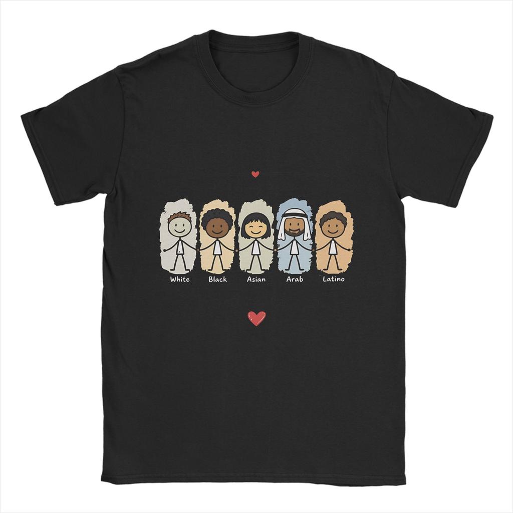 Unisex Stop Racism Its Okay To Be T Shirts Cotton Clothes Summer Vintage Short Sleeve T Shirt Oneck Casual Tshirt Large Size