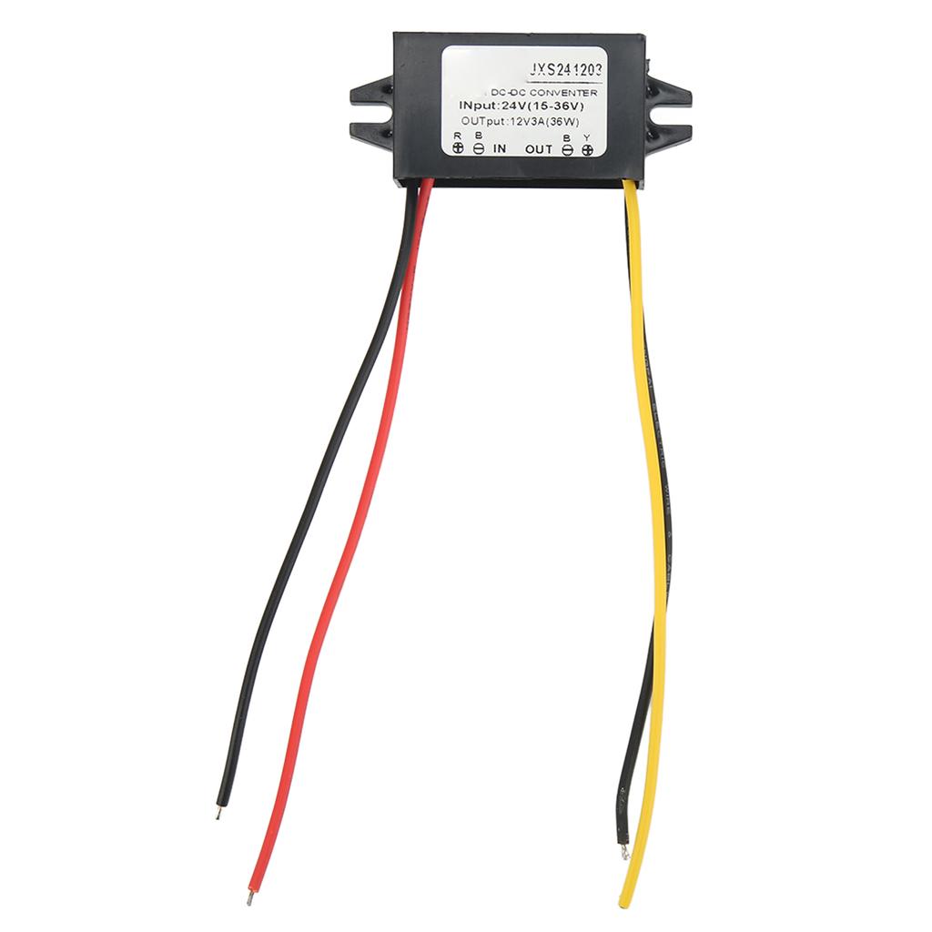 DC Понижающий модуль Ультратонкий Водонепроницаемый PP корпус Высокий коэффициент преобразования Понижающий модуль преобразователя напряжения 24В в 12В