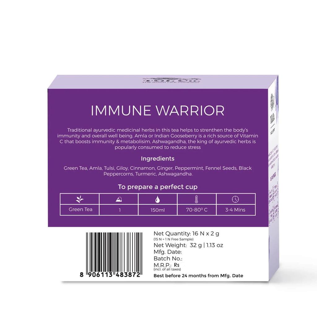 Tea To Strengthen the Immune System (16 Pack, 2 G), Immune Warrior Tea, TGL Co.