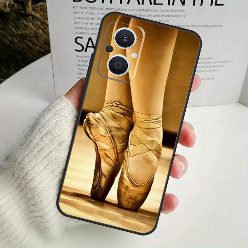Чехол для телефона с балериной и пуантами для OPPO Reno 8 7 Lite 8T 11 12 13 14 14F 10 Pro OPPO Find X8 X6 X5 X9 Pro