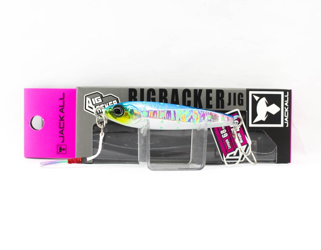 Jackall Металлический зажим Big Backer 40 грамм Blue Pink Glow Dot (2910)