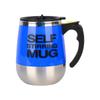 400mL Self Stirring Mug with Lid Automatic Stirring Coffee Cup Electric Stainless Steel Self Mixing