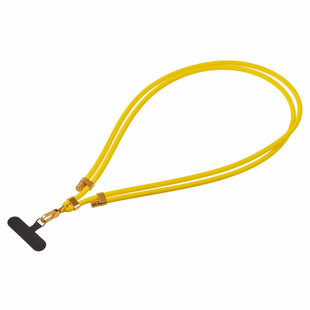 150cm Silicone Phone Lanyard Adjustable Neck Strap with Tether Tab