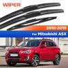 Передние и задние дворники для Mitsubishi ASX 2010- 2011 2012 2013 2014 Дворники Передние и задние щетки стеклоочистителя Лобовое стекло 24"+21"+10"