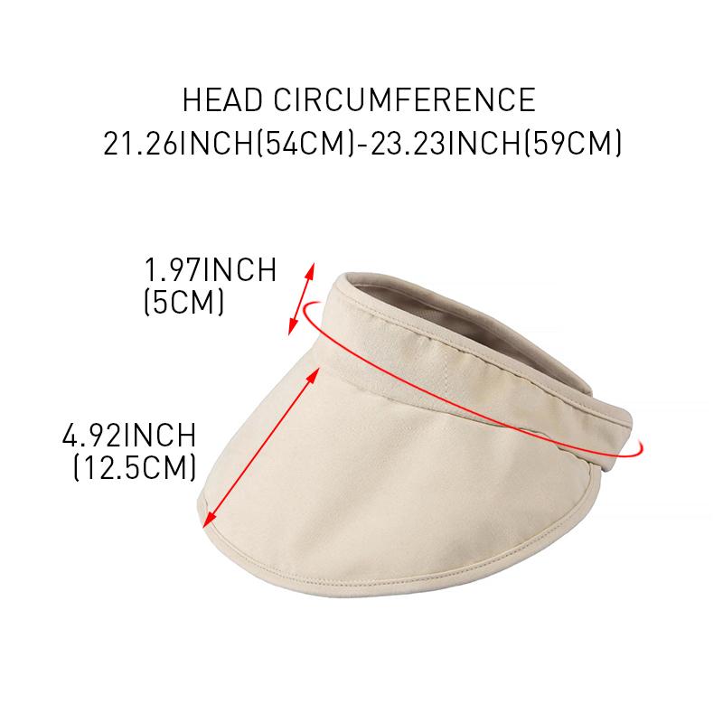 Женский козырек от солнца UPF50+ с защитой от УФ-лучей, летняя дышащая складная шляпа, надежная фиксация для бега и путешествий на открытом воздухе