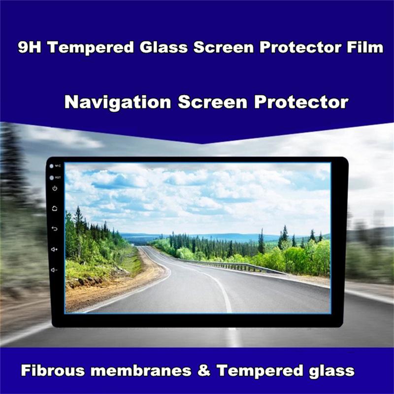 9H Tempered Glass Screen Protector Film Car Stickers For 10.1 Inch Car Radio Dvd