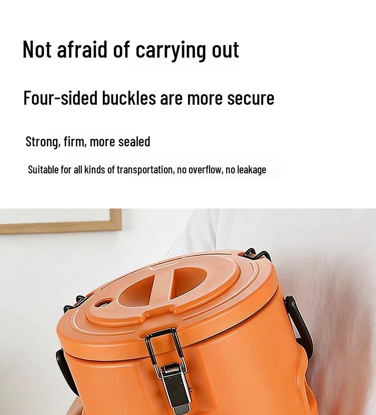 304 Insulated Large-Capacity Food Grade Bucket for Milk Tea, Ice, and Soy Milk
