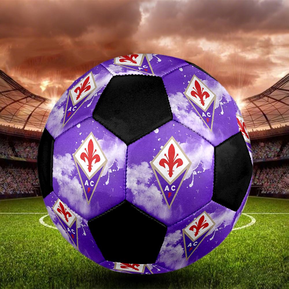 РАЗМЕР 5 Футбольный мяч ACF Fiorentina Цветной Для всех возрастов Машинная строчка ПВХ Готов к соревнованиям Прочный Высокий отскок