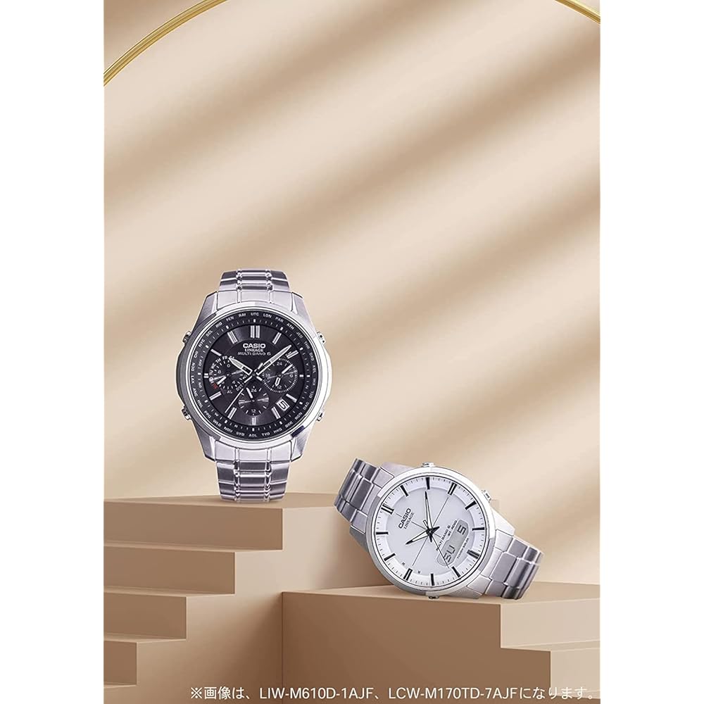Часы Casio Lineage (Официальный японский продукт) Радиоуправляемая солнечная титановая модель LIW-M610TSE-1AJF Мужская Серебристая