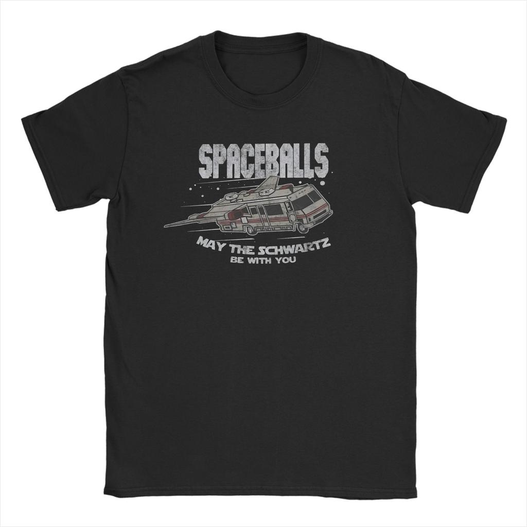 Awesome Spaceballs RV May the Schwartz Be With You TShirts Unisex Crewneck Cotton T Shirt Short Sleeve Tees 6XL Clothes