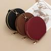 Round Zipper Women Coin Pouch Cute Purse Circular Zipper Coin Purse Small Wallet Student Card Holder Headphone Key Bag Student