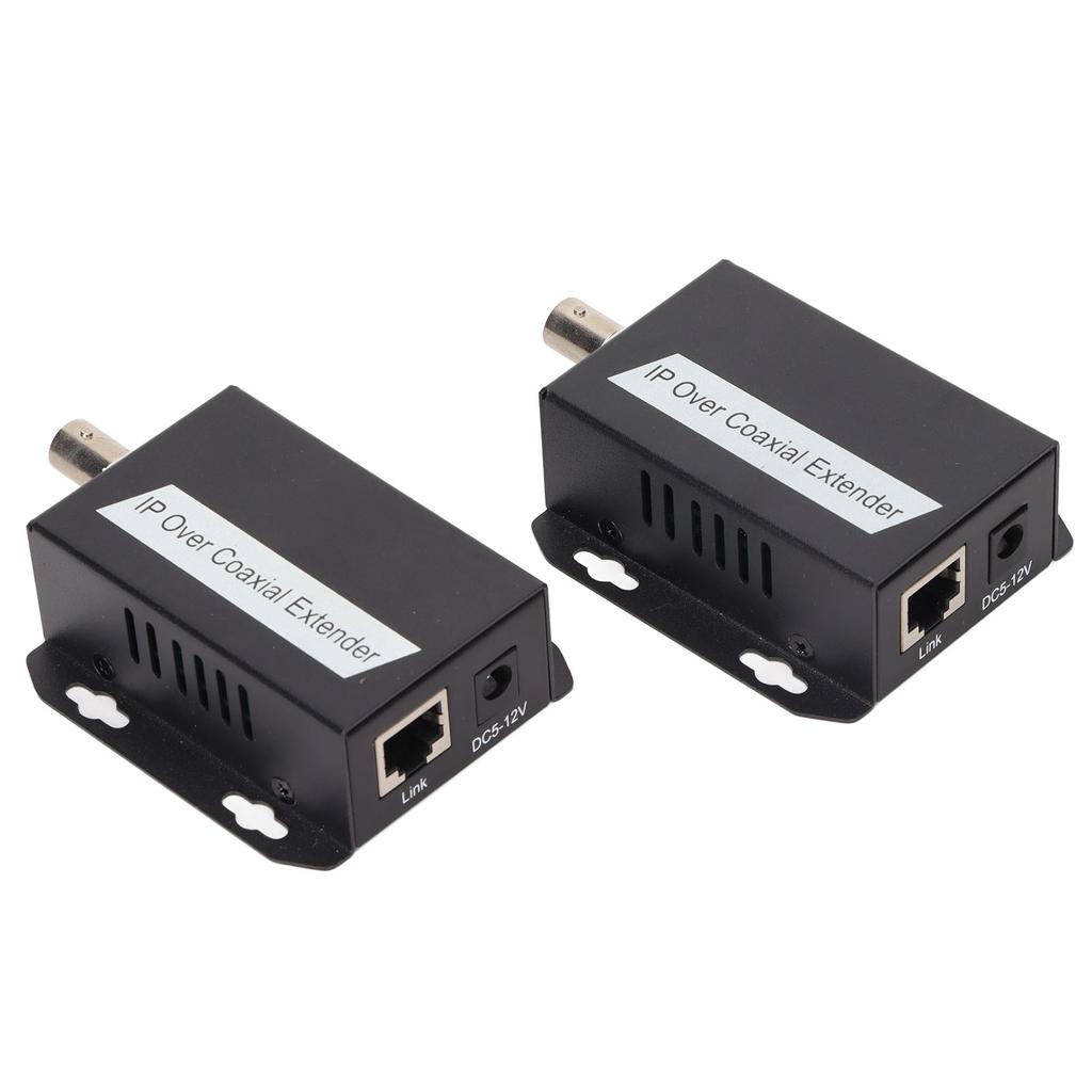 2Pcs IP Extender Good Heat Dissipation Two Way Communication Stable Small Size Ethernet Adapter