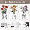 3pcs Metal Flower Wall Decoration for Home Living Room Kitchen Wall Art Metal Flower Decoration Hanging Sculpture