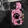 Phone Cover Case for Xiaomi Redmi Note 14 Pro Plus Note 13 14C 12C A1 A2 A3 A4 13C 10 12s 11 12 11s Pink Pet Paw Print Pattern
