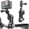 Motorcycle Bicycle Holder 360 Rotating Handlebar Mount Bracket For Insta 360 X2 X3 X4 Go Pro 12 11 10 Dji
