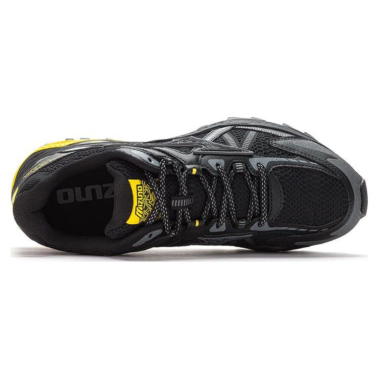 Mizuno Кроссовки для бега Racer Trail с низким верхом, унисекс, черно-желтые D1GH223803