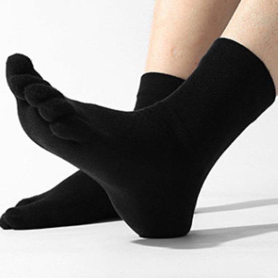 1 пара носков для ног осень-зима влагоотводящие дышащие супинаторы нескользящие мужские и женские спортивные беговые хлопковые носки с пятью пальцами
