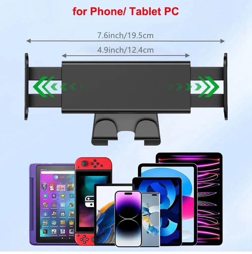 for Tesla Model Y Juniper 2026 Front Seat Backrest Phone Holder Hook Model 3 Highland Rear Seater Laptop Stand Mount for iPhone
